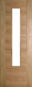Internal Oak 993 Door Prefinished with Clear Flat Glass