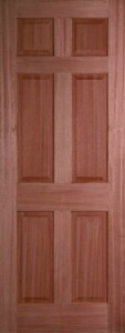 Internal Hardwood Colonial 6 Panel Door Unfinished