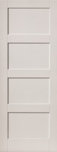Internal White Moulded Smooth Shaker 4 Panel Primed Door