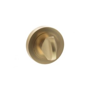 Bathroom Turn & Release Satin Brass