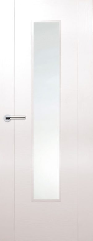 Internal White Laminated Zamora Half Light Door