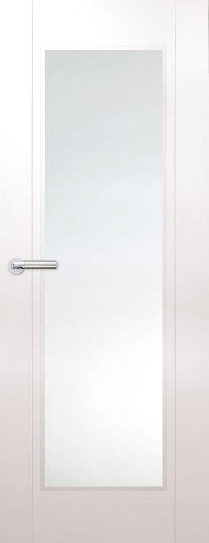 Internal White Laminated Zamora Full Light Door