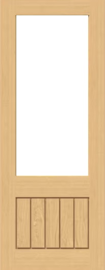 Internal Oak Mexicano 3 Quarter Light Door Prefinished