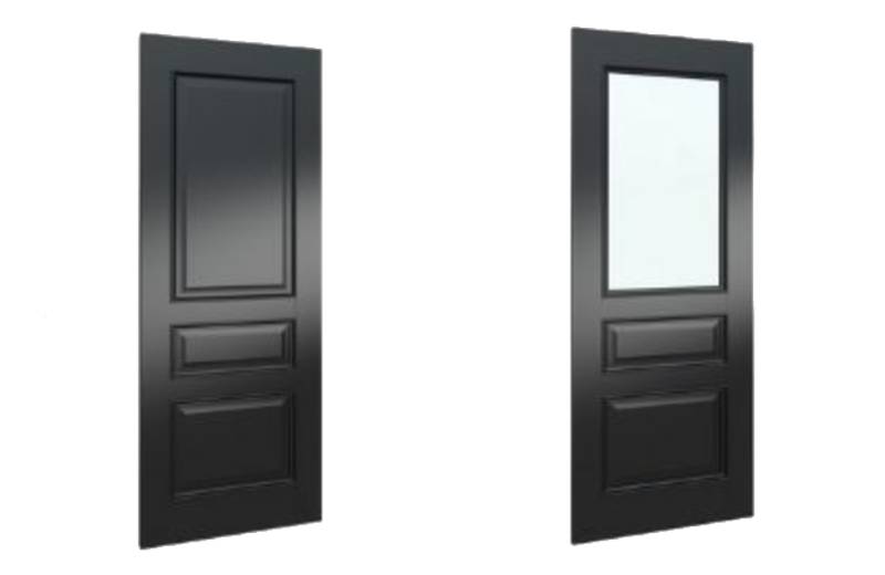 elegance black doors
