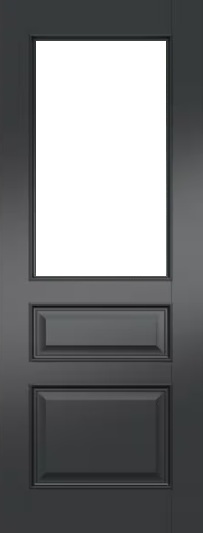 Internal Black Elegance Glazed Door