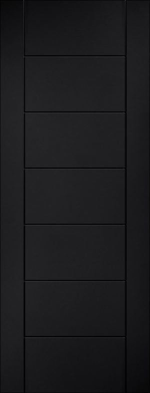 Internal Black Laminated Linear FD30 Door