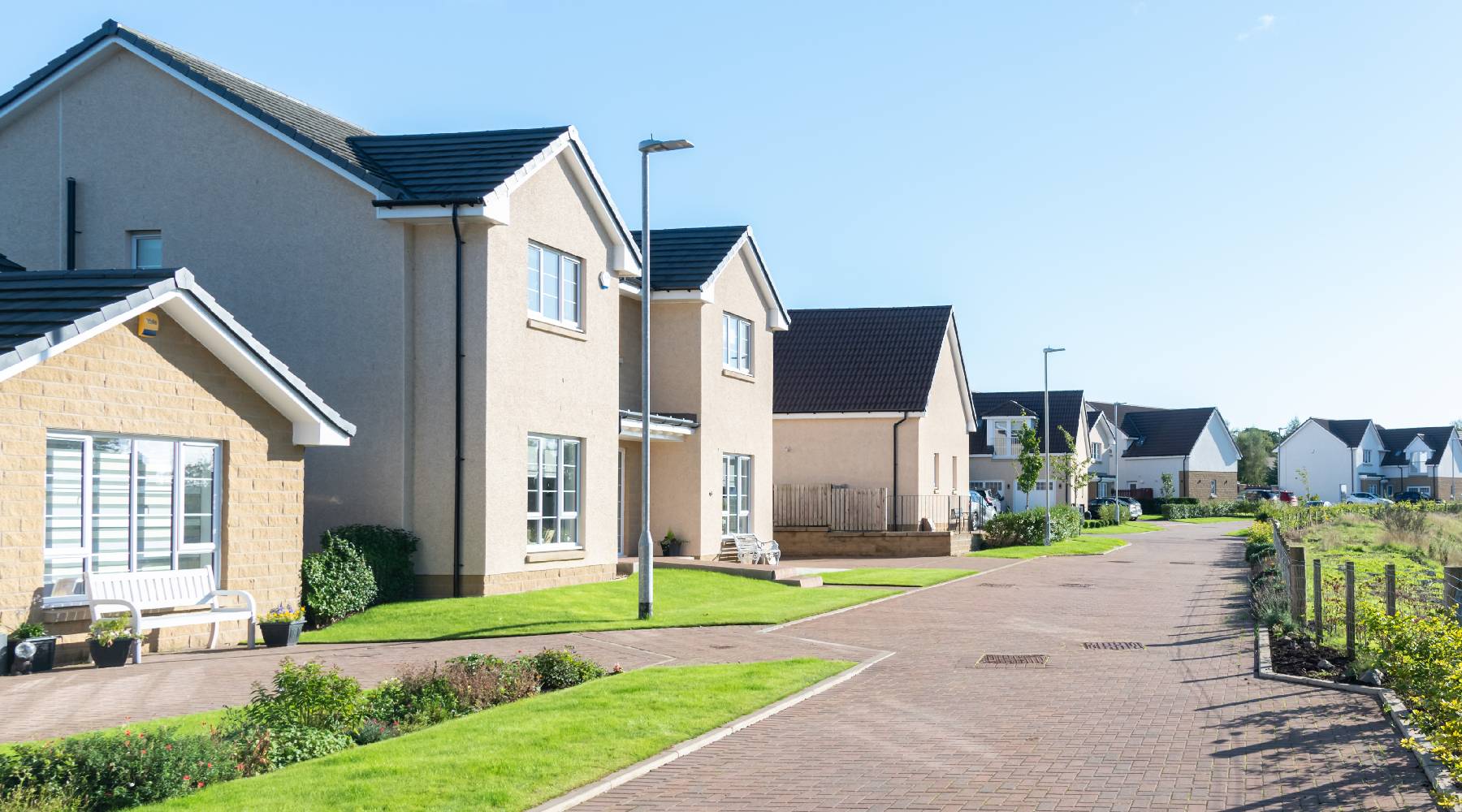 modern scottish housing development