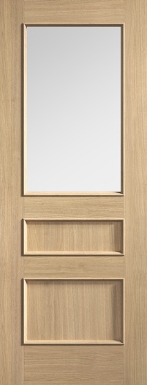 Internal Oak Toledo Glazed Door Prefinished