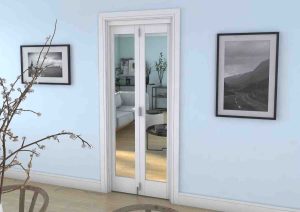 White Primed Roomfold Doors