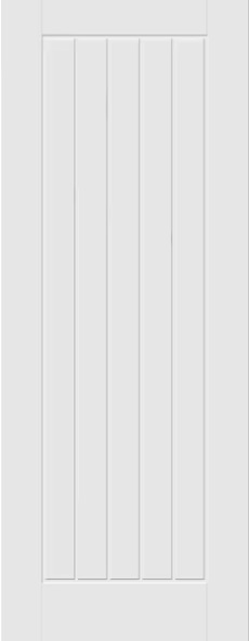 Internal White Moulded Smooth Mexicano Door Primed