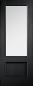 Internal Black Murcia Glazed Door Prefinished Clear Glass 65 Black Murcia Glazed
