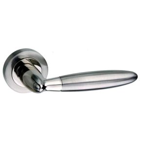 Gibraltar Handle Set Satin Nickel/Polished Nickel