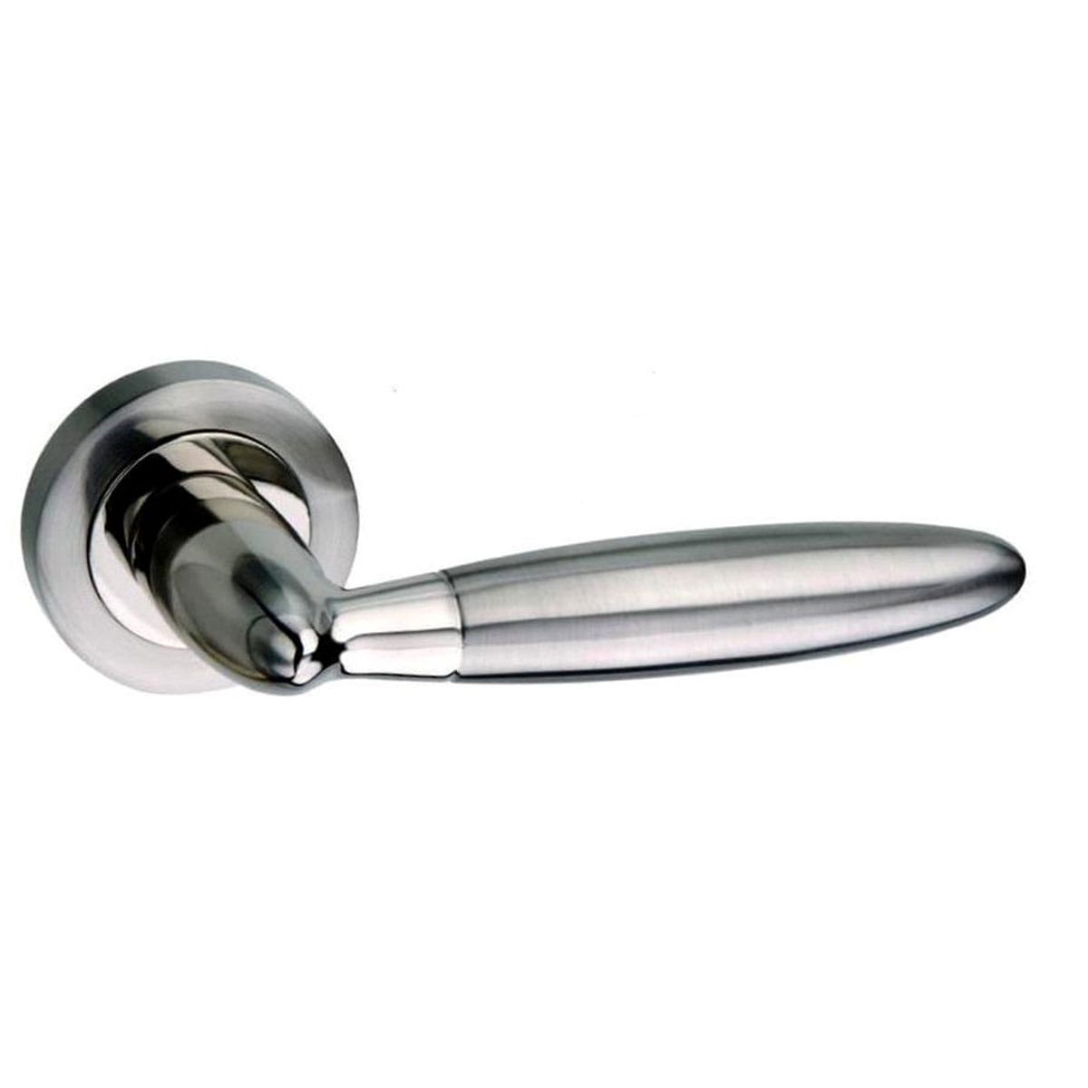 Gibraltar Handle Set Satin Nickel/Polished Nickel 1 Gibraltar Handle Set Satin Nickel/Polished Nickel