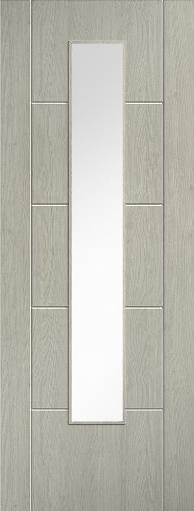 Internal Light Grey Laminated Ladder Glazed Door Clear Glass 1 Internal Light Grey Laminated Ladder Glazed Door Clear Glass
