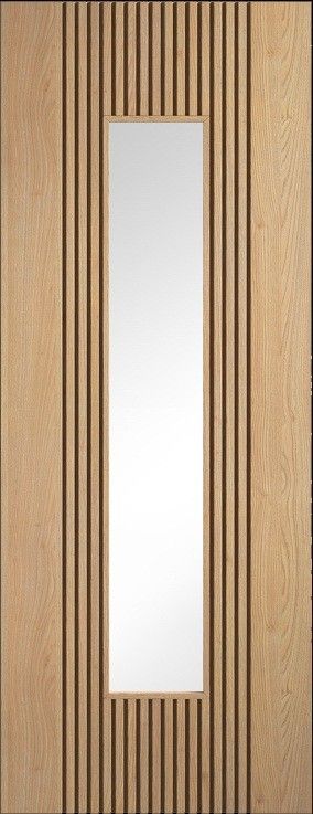 Internal Oak Sydney Glazed Door Prefinished Clear Glass