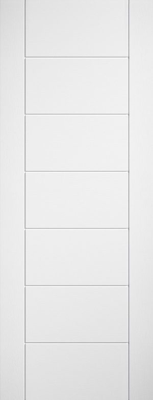 Internal White Laminated Linear FD30 Door