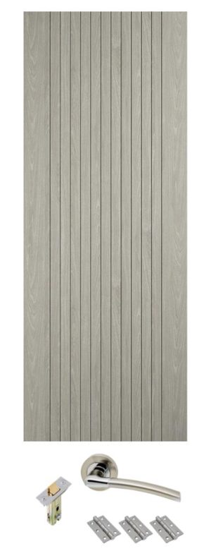 Internal Light Grey Laminated Sydney Door with handle pack