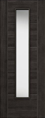 JB Kind Internal Dark Grey Laminated Tigris Glazed Door Clear Glass
