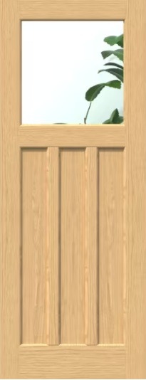 Internal Oak DX30 Door Unfinished Clear Glass