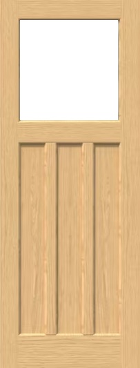 Finewood Internal Oak DX30 Door Unfinished Clear Glass