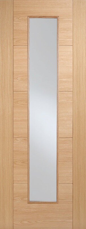 LPD Internal Oak Vancouver Long Light Door Prefinished Clear Glass 1 LPD Internal Oak Vancouver Long Light Door Prefinished Clear Glass
