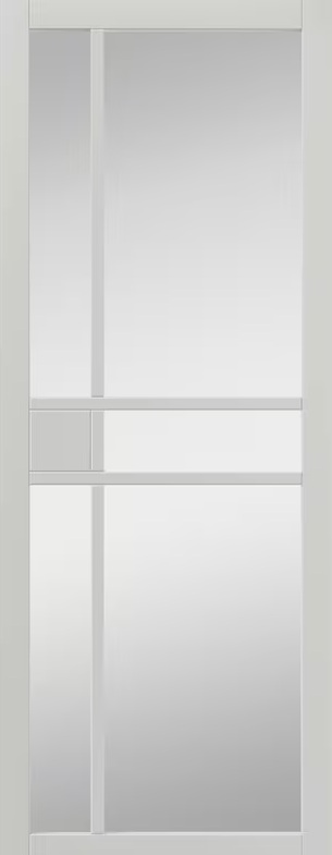 JB Kind Internal White City Glazed Door Prefinished Clear Glass 1 JB Kind Internal White City Glazed Door Prefinished Clear Glass