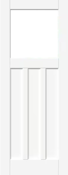 Finewood Internal White Primed Smooth DX30 Glazed Door Clear Glass 1 Finewood Internal White Primed Smooth DX30 Glazed Door Clear Glass