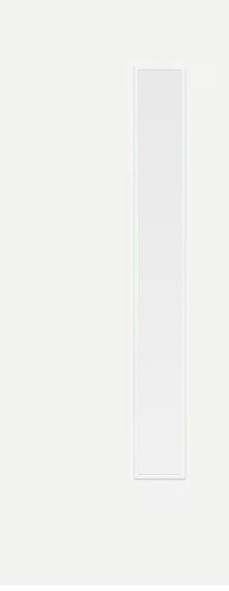 Finewood Internal Flush White Primed FD60 Door with 1 Light Aperture Clear Glass