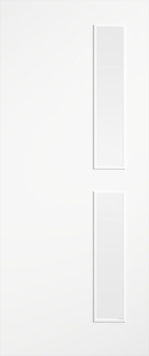 Finewood Internal Flush White Primed FD60 Door with 16G Aperture Clear Glass