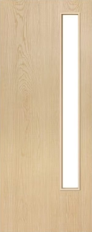 Finewood Internal Ash FD60 Door Prefinished with 1 Light Aperture