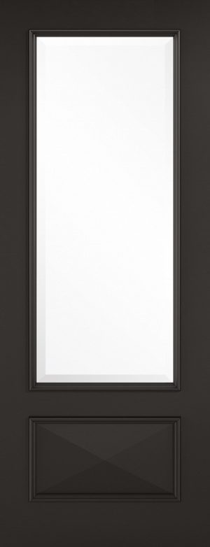 LPD Internal Black Primed Knightsbridge Glazed Door Clear Glass