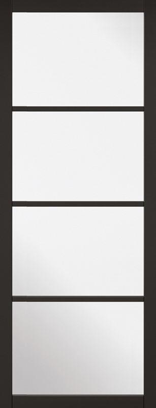 LPD Internal Black Soho Glazed Door Prefinished Clear Glass 1 LPD Internal Black Soho Glazed Door Prefinished Clear Glass