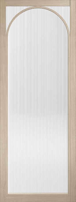 LPD Internal Blonde Oak Melrose Door Prefinished Reeded Glass