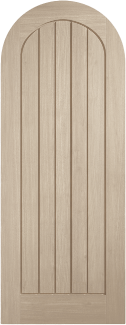 LPD Internal Blonde Oak Curved Top Mexicano Door Prefinished