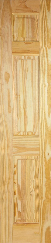 LPD Internal Clear Pine 3 Panel Door Unfinished