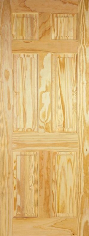 LPD Internal Clear Pine 6 Panel Door Unfinished