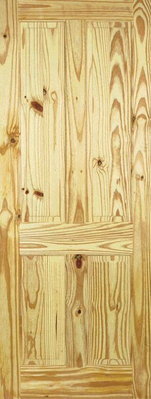LPD Internal Knotty Pine 4 Panel Door Unfinished