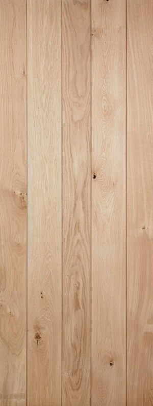 LPD Internal Oak Ledged Door Unfinished