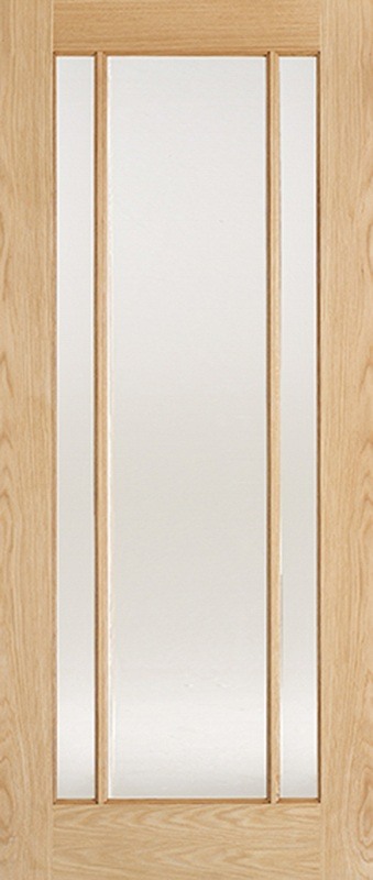 LPD Internal Oak Lincoln 3 Light Glazed Door Prefinished Clear Glass 1 LPD Internal Oak Lincoln 3 Light Glazed Door Prefinished Clear Glass