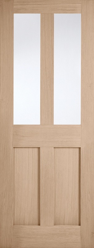 LPD Internal Oak London Glazed Door Prefinished Clear Glass 1 LPD Internal Oak London Glazed Door Prefinished Clear Glass