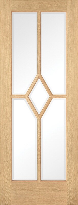 LPD Internal Oak Reims Glazed Door Prefinished Bevelled Glass 1 LPD Internal Oak Reims Glazed Door Prefinished Bevelled Glass