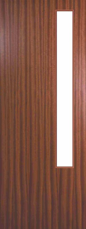 Finewood Internal Sapele FD30 Door Prefinished with 1 Light Aperture