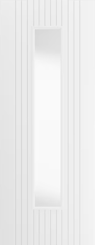 JB Kind Internal White Primed Smooth Aria Glazed Door Clear Glass 1 JB Kind Internal White Primed Smooth Aria Glazed Door Clear Glass