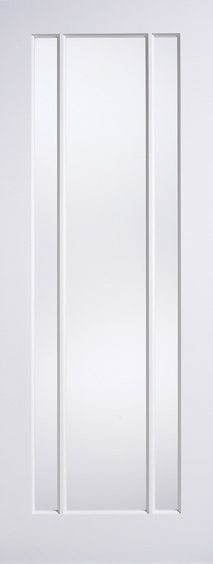LPD Internal White Primed Smooth Lincoln 3L Glazed Door Clear Glass 1 LPD Internal White Primed Smooth Lincoln 3L Glazed Door Clear Glass