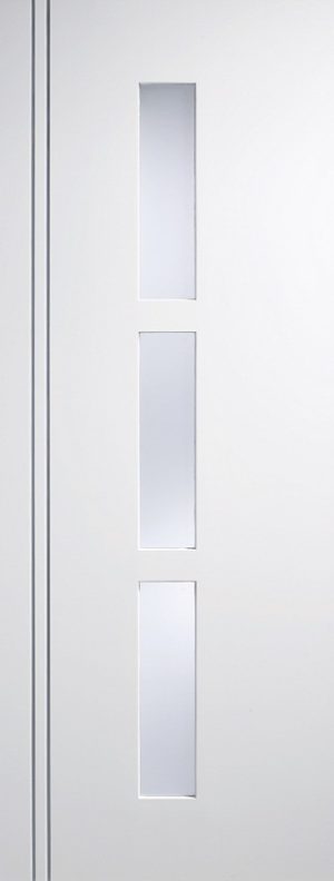 LPD Internal White Sierra Blanco 3L Glazed Door Prefinished Frosted Glass