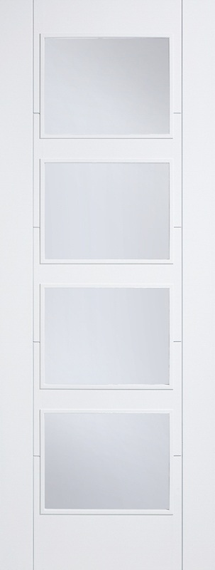 LPD Internal White Primed Smooth Vancouver 4L Glazed FD30 Door Clear Glass 1 LPD Internal White Primed Smooth Vancouver 4L Glazed FD30 Door Clear Glass